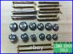 34 x VALVE SEAT TOOL KIT HIGH CARBON STEEL CUTTER FOR VINTAGE BLOCK HEADS HQ