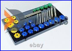 37x Carbide Tipped Valve Seat Cutter Set For Vintage & Modern Big Block Vehicles