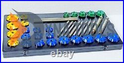 37x Carbide Tipped Valve Seat Cutter Set For Vintage & Modern Big Block Vehicles