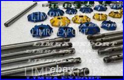 37x VALVE SEAT CUTTER SET CARBIDE TIPPED FOR CHEVY, FORD. GMC, CATERPILLAR, KOMATSU