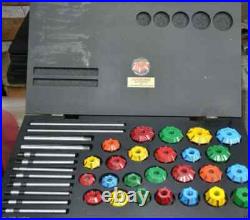 37x VALVE SEAT CUTTER SET CARBIDE TIPPED FOR CHEVY, FORD. GMC, CATERPILLAR, KOMATSU