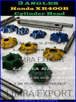 3 ANGLE CUT Honda XR400R Cylinder Head VALVE SEAT CUTTER KIT CARBIDE TIPPED BEST