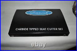 3x Valve Seat Cutter Carbide Tipped 1.9/16-45,1.7/16-45, 1.3/8-60, 8.03