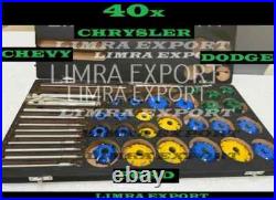 40x VALVE SEAT CUTTER KIT CARBIDE TIPPED FOR VINTAGE AND MODERN ENGINES BOXED