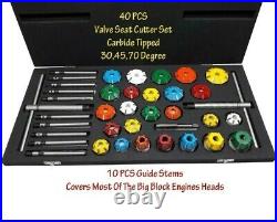 40x VALVE SEAT CUTTER KIT CARBIDE TIPPED VINTAGE AND MODERN ENGINES BOXED