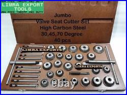 40x VALVE SEAT CUTTER KIT HIGH CARBON STEEL VINTAGE CAST IRON HEAD SEAT RESTORE 40x VALVE SEAT CUTTER KIT HIGH CARBON STEEL VINTAGE CAST IRON HEAD SEAT RESTORE