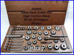 40x VALVE SEAT CUTTER KIT HIGH CARBON STEEL VINTAGE CAST IRON HEAD SEAT RESTORE