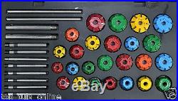 40x VALVE SEAT CUTTER TOOL KIT CARBIDE TIPPED FOR VINTAGE AND MODERN ENGINES