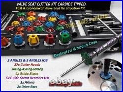 43X Valve seat cutter kit Go Kart Mower Motorcycle ATV 3 Angle Valve Job Carbide