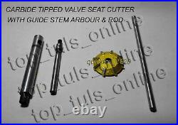 43x VALVE SEAT CUTTER KIT CARBIDE TIPPED 10x LIVE LONGER GUIDE STEMS DOUBLE THRD