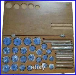 43x VALVE SEAT CUTTER KIT CARBIDE TIPPED CATTERPILLAR, DETROIT, KOMATSU, DAF, ISUZU