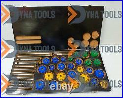 43x VALVE SEAT CUTTER SET CARBIDE TIPPED SMALL & BIG BLOCK HEADS FORD, CHEVY, HEMI