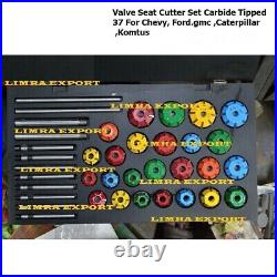 43x VALVE SEAT CUTTER TOOL KIT CARBIDE TIPPED FOR VINTAGE AND MODERN ENGINES