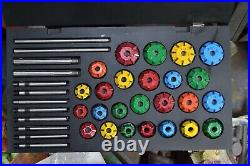 43x VALVE SEAT CUTTER TOOL KIT CARBIDE TIPPED FOR VINTAGE AND MODERN ENGINES