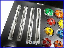 44x Valve Job Seat Cutter Set Carbide Tipped 3 Angle Cut For Performance Head