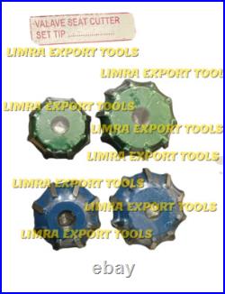 4x VALVE SEAT CUTTER CARBIDE TIPPED 35-45,28,33,35-70 & 6.60 mm Guide Stem