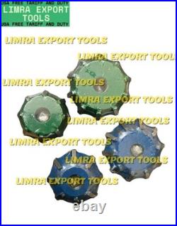 4x VALVE SEAT CUTTER CARBIDE TIPPED 35-45,28,33,35-70 & 6.60 mm Guide Stem