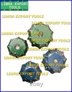 4x VALVE SEAT CUTTER CARBIDE TIPPED 35-45,28,33,35-70 & 6.60 mm Guide Stem