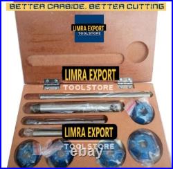 5x Set Carbide Tipped Valve Seat Cutters 45-30-70 (20Bore)Degree+ARBOR RODS BEST