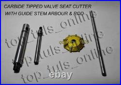6x VALVE SEAT CUTTER CARBIDE TIPPED 1.710 30-45-60 +11/32 guide stem & arbor 6x VALVE SEAT CUTTER CARBIDE TIPPED 1.710 30-45-60 +11/32 guide stem & arbor