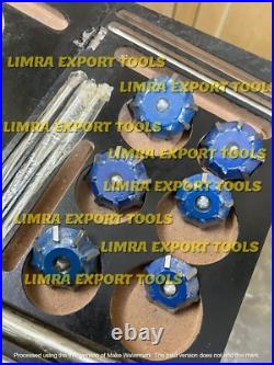 6x VALVE SEAT CUTTER KIT 1.780-1.480 30-45-60 DEG CARBIDE TIPPED BEST