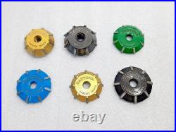 6x Valve Seat Cutter Set 1.780-1.480 30-45-60 Degree Carbide