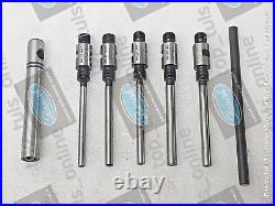 7x VALVE SEAT CUTTER GUIDE STEM SET 5/16-3/8-11/32-7.0-8.0WITH ARBOR T BAR BOXED