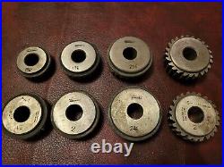 8 Genuine Sioux Valve Seat Cutters 1 5/8 2 1/8, 45 and 75 Degree with 1 Pilot