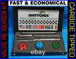 9x DAYTONA VALVE SEAT CUTTER SET CARBIDE MOTORCYCLE HARLEY DAVID XL IRON HEAD