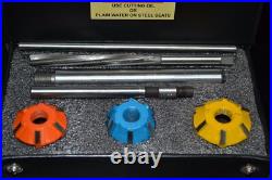 9x VALVE SEAT CUTTER SET CARBIDE SBC MODIFIED 2.020-1.600 11/32 45-60 BOXED