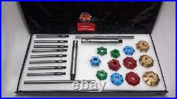 ALL IN ONE VALVE SEAT RESTORATION KIT CARBIDE TIPPED CUTTER HEADS 40x TOOLS