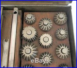 Albertson Sioux Valve Seat Reamer Tool Kit in Case 19 Cutters + 10 Pilots