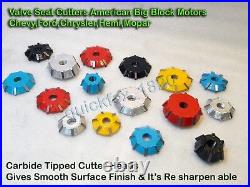 American Big Block Race Kit 3 Angle Cut Valve Seat Cutters Carbide Tipped
