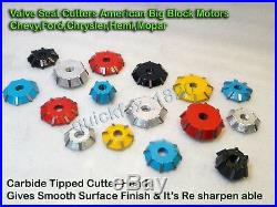 American Big Block Race Kit 3 Angle Cut Valve Seat Cutters Carbide Tipped