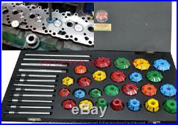 Brand New Valve Seat Cutter Tool Kit Carbide Tipped 37 Pcs Chevy, Ford Big Block
