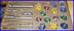 CARBIDE Tipped VALVE SEAT CUTTER 17 pcs SET FOR VINTAGE & MODERN CAR & BIKES CARBIDE Tipped VALVE SEAT CUTTER 17 pcs SET FOR VINTAGE & MODERN CAR & BIKES