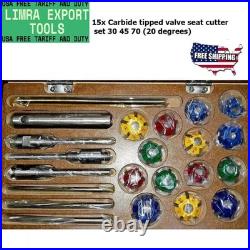 CARBIDE Tipped VALVE SEAT CUTTER 25 pcs SET FOR VINTAGE & MODERN CAR & BIKES