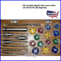 CARBIDE Tipped VALVE SEAT CUTTER 25 pcs SET FOR VINTAGE & MODERN CAR & BIKES