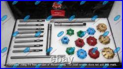 Carbide Tipped Valve Seat Cutter 12pcs Cutter Set for 4 Wheelers Truck