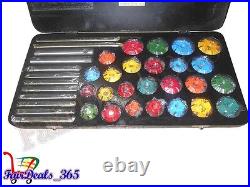 Carbide Tipped Valve Seat Cutter 25 Pecs Set For Vintage & Modern Car & Bikes
