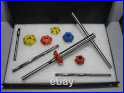 Carbide Valve Seat Cutter Kit with15,30,45 60 Degree& Pilot/Stem/guide 8,8.5 mm