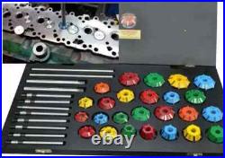 Economical Valve Seat Restoration Cutter Tool Kit Carbide Tipped 25 Mills + 8 St