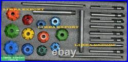 Engine Valve Restoration Carbide Tipped Seat Cutters Kit+8guide Stems Boxed Best