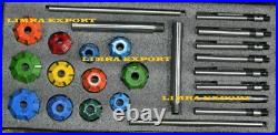 Engine Valve Restoration Carbide Tipped Seat Cutters Kit+8guide Stems Boxed Best