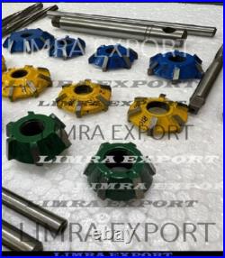 Engine Valve Restoration Carbide Tipped Seat Cutters Kit+8guide Stems Boxed Best