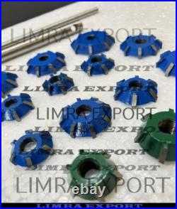 Engine Valve Restoration Carbide Tipped Seat Cutters Kit+8guide Stems Boxed Best