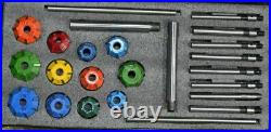 Engine Valve Restoration Carbide Tipped Seat Cutters Kit+8guide Stems Boxed Best