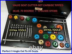 Engine Valve Seat Cutter Set Carbide Tipped Chrysler, Ford, Chevrolet, Oldsmob