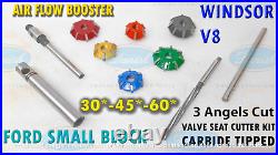 Ford Small Block Winsor V8 Valve Seat Cutter Kit 3 Angle Cut Carbide Performance