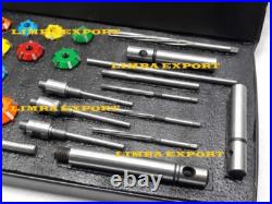 HONDA CRV 1998-2001 & OTHER VALVE SEAT CUTTER KIT CARBIDE TIPPED 34x ALL IN ONE